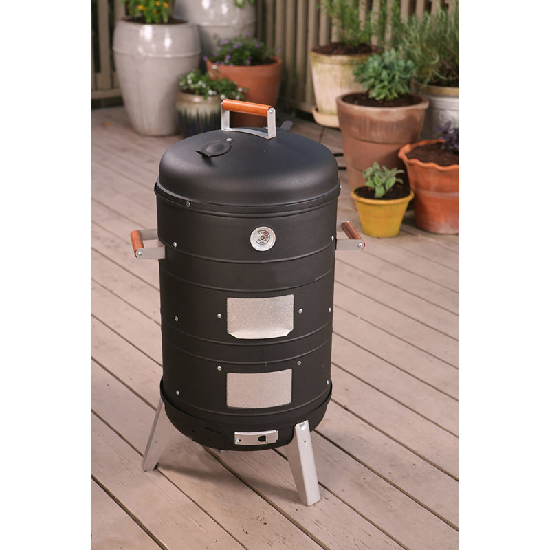 MECO Corporation Americana Charcoal Smoker and Grill & Reviews Wayfair